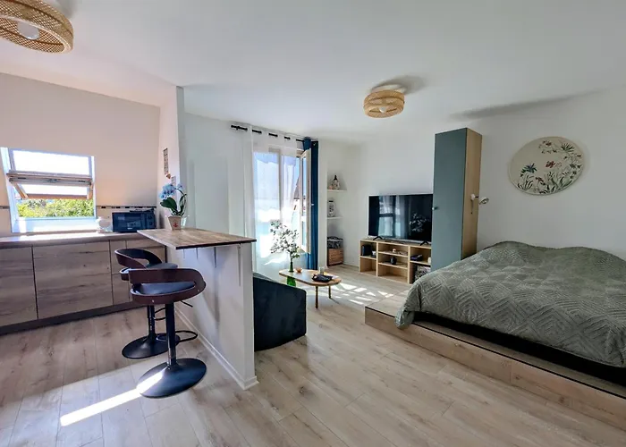 Zen - 5 Minutes Du Centre-ville, Parking Gratuit דירה